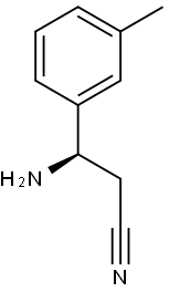 (R)-3-AMINO-3-M-TOLYLPROPANENITRILE 结构式