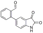 2-(2,3-Dioxo-2,3-dihydro-1H-indol-5-yl)benzaldehyde 结构式