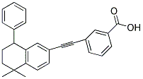 3-(5,5-DIMETHYL-8-PHENYL-5,6,7,8-TETRAHYDRO-NAPHTHALEN-2-YLETHYNYL)-BENZOIC ACID 结构式