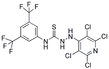 N-[3,5-BIS(TRIFLUOROMETHYL)PHENYL]-2-(2,3,5,6-TETRACHLOROPYRIDIN-4-YL)HYDRAZINECARBOTHIOAMIDE 结构式