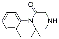 6,6-DIMETHYL-1-(2-METHYLPHENYL)PIPERAZIN-2-ONE 结构式