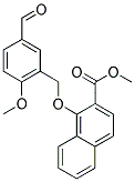 METHYL 1-[(5-FORMYL-2-METHOXYBENZYL)OXY]-2-NAPHTHOATE 结构式