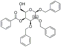 BENZYL 2,3-DI-O-BENZYL-4-O-BENZOYL-BETA-D-GALACTOPYRANOSIDE 结构式