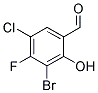 3-BROMO-5-CHLORO-4-FLUORO-2-HYDROXY-BENZALDEHYDE 结构式