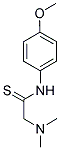 2-(DIMETHYLAMINO)-N-(4-METHOXYPHENYL)ETHANETHIOAMIDE 结构式