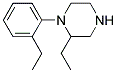 2-ETHYL-1-(2-ETHYLPHENYL)PIPERAZINE 结构式