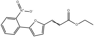 3-[5-(2-Nitro-phenyl)-furan-2-yl]-acrylic acid ethyl ester 结构式