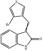 3-[(Z)-(4-BROMO-3-THIENYL)METHYLIDENE]-1H-INDOL-2-ONE 结构式