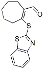 2-(1,3-BENZOTHIAZOL-2-YLTHIO)CYCLOHEPT-1-ENE-1-CARBALDEHYDE 结构式