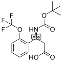 (S)-3-TERT-BUTOXYCARBONYLAMINO-3-(2-TRIFLUOROMETHOXY-PHENYL)-PROPIONIC ACID 结构式