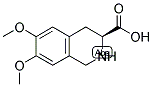 (S)-6,7-DIMETHOXY-1,2,3,4-TETRAHYDRO-ISOQUINOLINE-3-CARBOXYLIC ACID 结构式