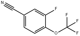 3-氟-4-(三氟甲氧基)氰苯 结构式