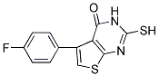 5-(4-FLUOROPHENYL)-2-MERCAPTOTHIENO[2,3-D]PYRIMIDIN-4(3H)-ONE 结构式