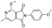 2-(4-METHOXYPHENYL)-6-METHYL-4-(METHYLTHIO)-1H-PYRROLO[3,4-C]PYRIDINE-1,3(2H)-DIONE 结构式