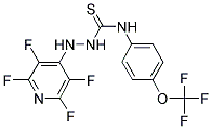 2-(2,3,5,6-TETRAFLUOROPYRIDIN-4-YL)-N-[4-(TRIFLUOROMETHOXY)PHENYL]HYDRAZINECARBOTHIOAMIDE 结构式