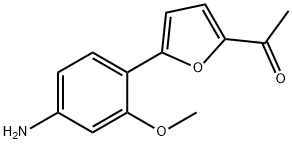 1-[5-(4-AMINO-2-METHOXY-PHENYL)-FURAN-2-YL]-ETHANONE 结构式