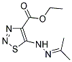 ETHYL 5-[2-(1-METHYLETHYLIDENE)HYDRAZINO]-1,2,3-THIADIAZOLE-4-CARBOXYLATE 结构式