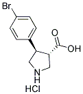 (3R,4S)-4-(4-Bromophenyl)pyrrolidine-3-carboxylicacidhydrochloride