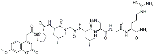 7-MCA-PRO-LEU-GLY-LEU-DPA-ALA-ARG-NH2 结构式