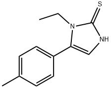 1-乙基-5-(4-甲基苯基)-1H-咪唑-2-硫醇 结构式
