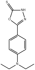5-[4-(DIETHYLAMINO)PHENYL]-1,3,4-OXADIAZOLE-2-THIOL 结构式