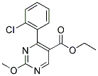 Ethyl-2-methoxy-4-(2-chlorophenyl)-5-pyrimidine carboxylate 结构式