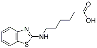 6-(1,3-BENZOTHIAZOL-2-YLAMINO)HEXANOIC ACID 结构式