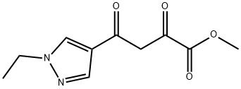 4-(1-乙基吡唑-4-基)-2,4-二氧代-丁酸甲酯 结构式