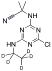 CYANAZINE D5 (N-ETHYL D5) 结构式