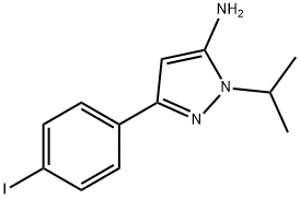 5-(4-IODO-PHENYL)-2-ISOPROPYL-2H-PYRAZOL-3-YLAMINE 结构式