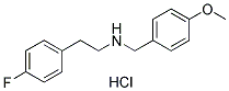 [2-(4-FLUORO-PHENYL)-ETHYL]-(4-METHOXY-BENZYL)-AMINE HYDROCHLORIDE 结构式