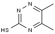 5,6-DIMETHYL-1,2,4-TRIAZINE-3-THIOL 结构式