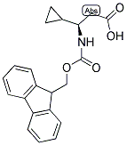 (R)-3-CYCLOPROPYL-3-(9H-FLUOREN-9-YLMETHOXYCARBONYLAMINO)-PROPIONIC ACID 结构式