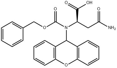 N-ALPHA-Z-N-BETA-XANTHYL-D-ASPARAGINE;N-ALPHA-BENZYLOXYCARBONYL-N-BETA-XANTHYL-D-ASPARAGINE 结构式