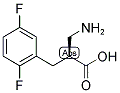 (S)-2-AMINOMETHYL-3-(2,5-DIFLUORO-PHENYL)-PROPIONIC ACID 结构式