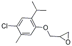 2-[(4-CHLORO-2-ISOPROPYL-5-METHYLPHENOXY)METHYL]OXIRANE 结构式