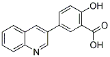 2-Hydroxy-5-(3-quinolinyl)benzoic acid 结构式