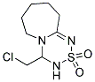 4-CHLOROMETHYL-3,4,6,7,8,9-HEXAHYDRO-5H-2-THIA-1,3,4A-TRIAZA-BENZOCYCLOHEPTENE 2,2-DIOXIDE 结构式