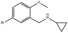 N-(5-BROMO-2-METHOXYBENZYL)CYCLOPROPANAMINE 结构式