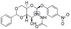 P-NITROPHENYL 2-ACETAMIDO-2-DEOXY-4,6-O-BENZYLIDENE-BETA-D-GLUCOPYRANOSIDE 结构式