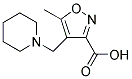 4-(PIPERIDIN-1-YLMETHYL)-5-METHYLISOXAZOLE-3-CARBOXYLIC ACID 结构式