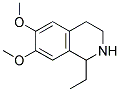 1-Ethyl-6,7-dimethoxy-1,2,3,4-tetrahydroisoquinoline 结构式