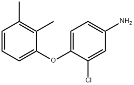 3-CHLORO-4-(2,3-DIMETHYLPHENOXY)ANILINE 结构式
