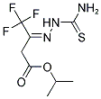 ISOPROPYL (3Z)-3-[(AMINOCARBONOTHIOYL)HYDRAZONO]-4,4,4-TRIFLUOROBUTANOATE 结构式