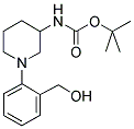 1-(2-HYDROXYMETHYL-PHENYL)-PIPERIDIN-3-CARBAMIC ACID TERT-BUTYL ESTER 结构式