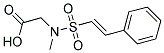 (METHYL[[(E)-2-PHENYLVINYL]SULFONYL]AMINO)ACETIC ACID 结构式