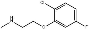 N-[2-(2-CHLORO-5-FLUOROPHENOXY)ETHYL]-N-METHYLAMINE 结构式