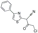 4-CHLORO-3-OXO-2-(4-PHENYL-1,3-THIAZOL-2-YL)BUTANENITRILE 结构式