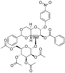 4-NITROPHENYL 2-BENZOYL-4,6-O-BENZYLIDENE-3-O-(2',3',4',6'-TETRA-O-ACETYL-ALPHA-D-MANNOPYRANOSYL)-ALPHA-D-MANNOPYRANOSIDE 结构式
