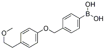 4-[(4'-(2-METHOXYETHYL)PHENOXY)METHYL]PHENYLBORONIC ACID 结构式